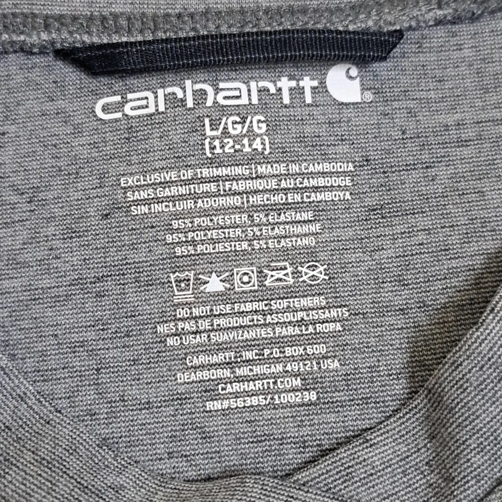 CARHARTT RCE LG (12-14) performance long sleeve - Picture 3 of 5